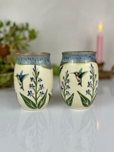 Load image into Gallery viewer, #28 Larkspur &amp; Hummingbird Pitcher &amp; Cup Set
