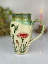 Load image into Gallery viewer, #60 Dragonfly &amp; Poppy Travel Mug
