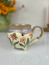 Load image into Gallery viewer, #42 Pink Poppy &amp; Echinacea Moon Cauldron Mug
