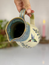 Load image into Gallery viewer, #28 Larkspur &amp; Hummingbird Pitcher &amp; Cup Set

