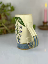 Load image into Gallery viewer, #42 Larkspur &amp; Hummingbird Stein Mug
