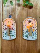 Load image into Gallery viewer, #11 Sun &amp; Moon Botanical Candle Sconce Set
