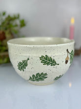 Load image into Gallery viewer, #78 Green Oak Mixing Bowl
