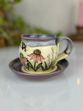 Load image into Gallery viewer, #41 Echinacea &amp; Lavender Teacup

