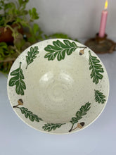 Load image into Gallery viewer, #77 Green Oak Serving Bowl
