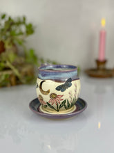 Load image into Gallery viewer, #30 Echinacea &amp; Lavender Cappuccino Cup
