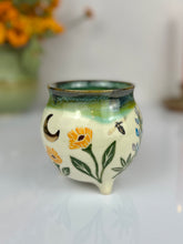 Load image into Gallery viewer, #41 Lupine &amp; Poppy Moon Cauldron Mug
