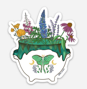 Blooming Cauldron Sticker