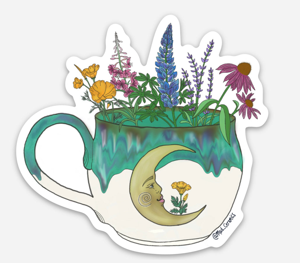 Blooming Mug Sticker