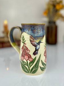 #57 Foxglove + Hummingbird Stein Mug