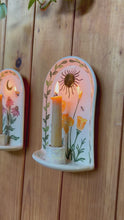 Load and play video in Gallery viewer, #11 Sun &amp; Moon Botanical Candle Sconce Set
